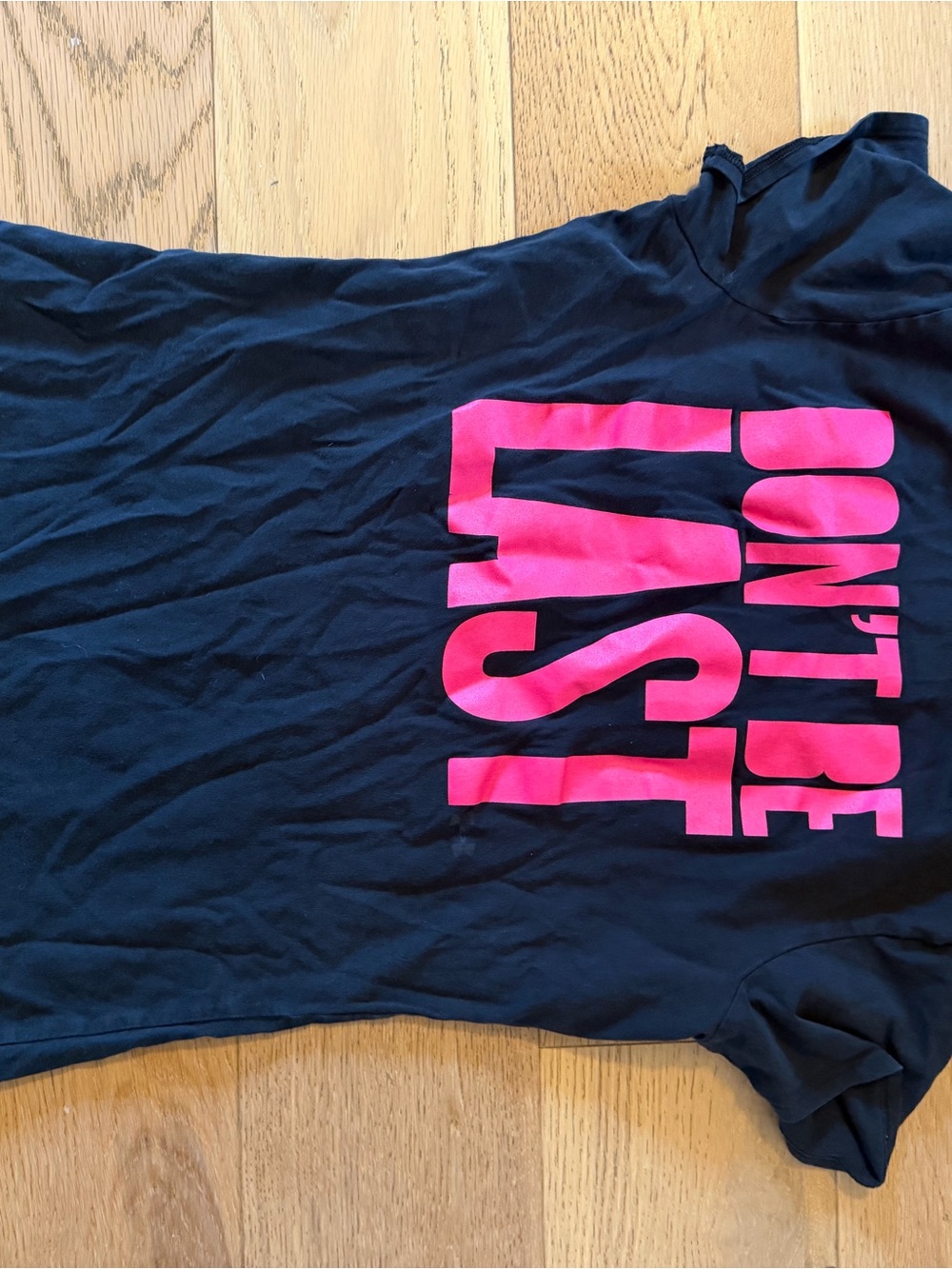 Under Armour Black Tee with Hot Pink Graphic